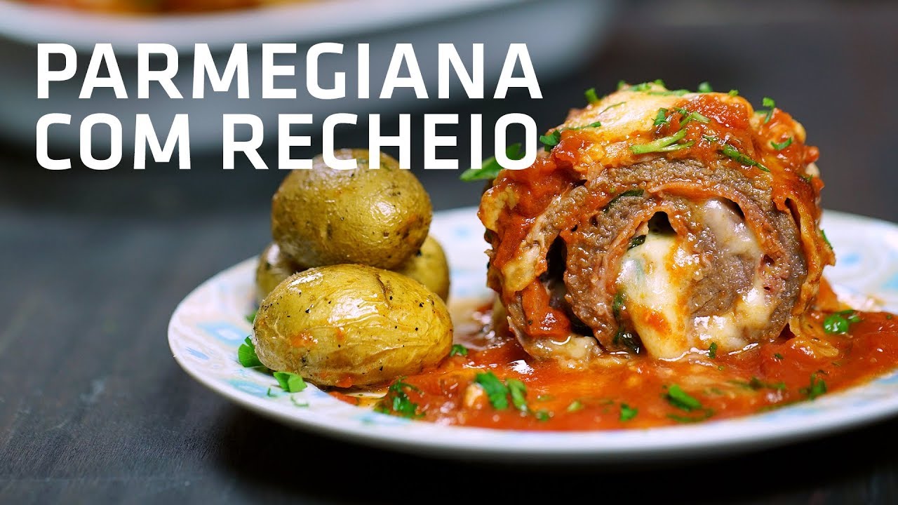 Bife à Parmegiana DIFERENTÃO! RECHEADO com Queijo e Presunto | Gourmet a dois
