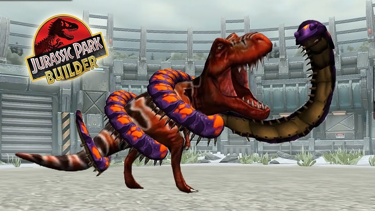THE DINO KING TYRANNOSAURUS REX VS ARTHROPLEURA - DINOSAUR TOURNAMENT || JURASSIC PARK BUILDER