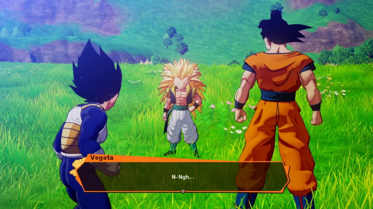 DBZ Kakarot  -  Goku Vegeta vs Gotenks super saiyan 3