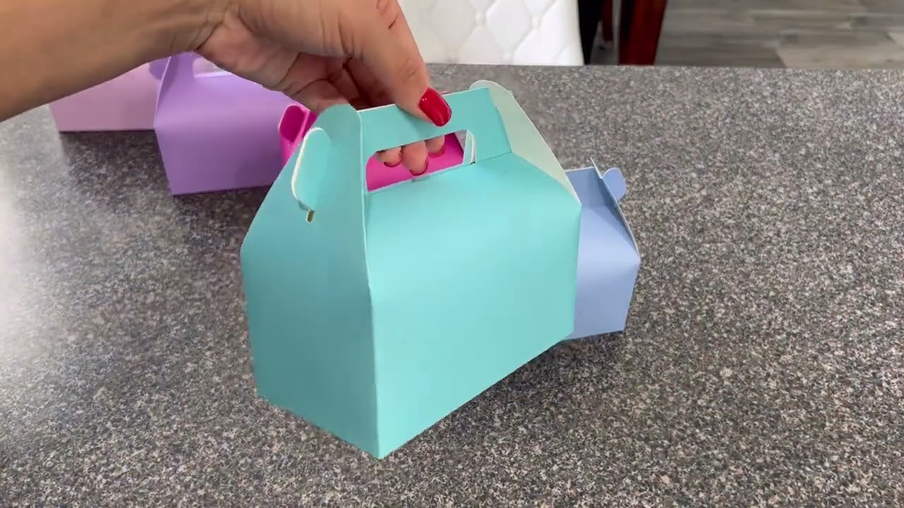 UnicoPak 30 Pack Pastel Gable Treat Boxes Colorful Party Favor Goodie Bag Boxes Review