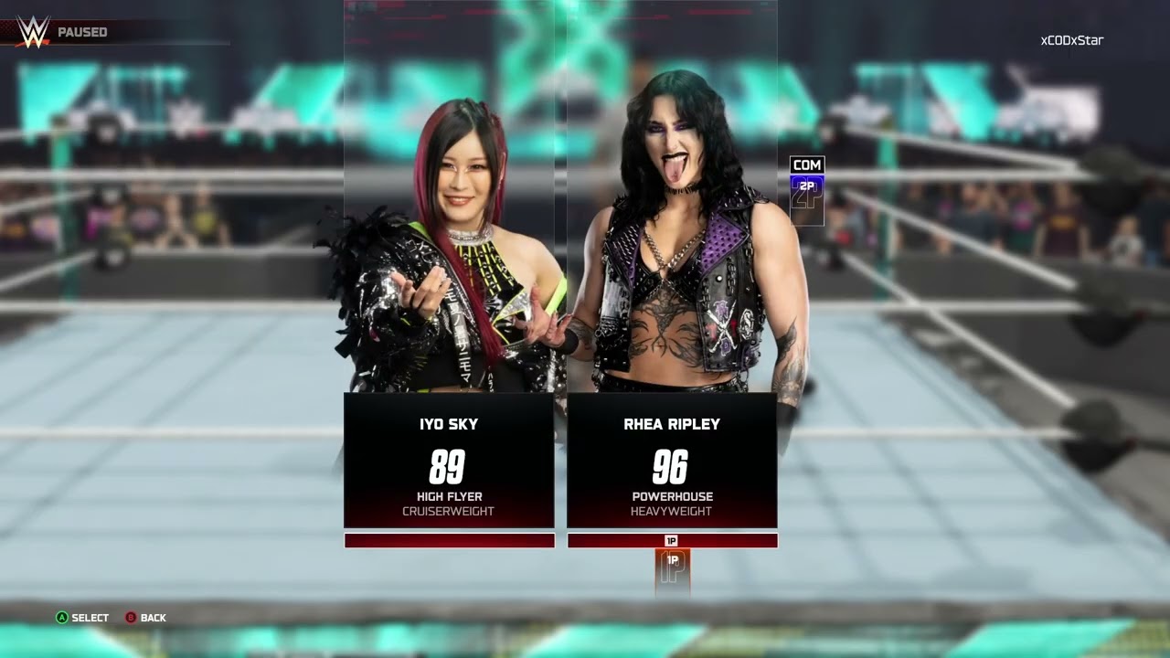 Iyo Sky vs Rhea Ripley *Womens World Championship* - WWE 2K25 (NXT Stand and Deliver)
