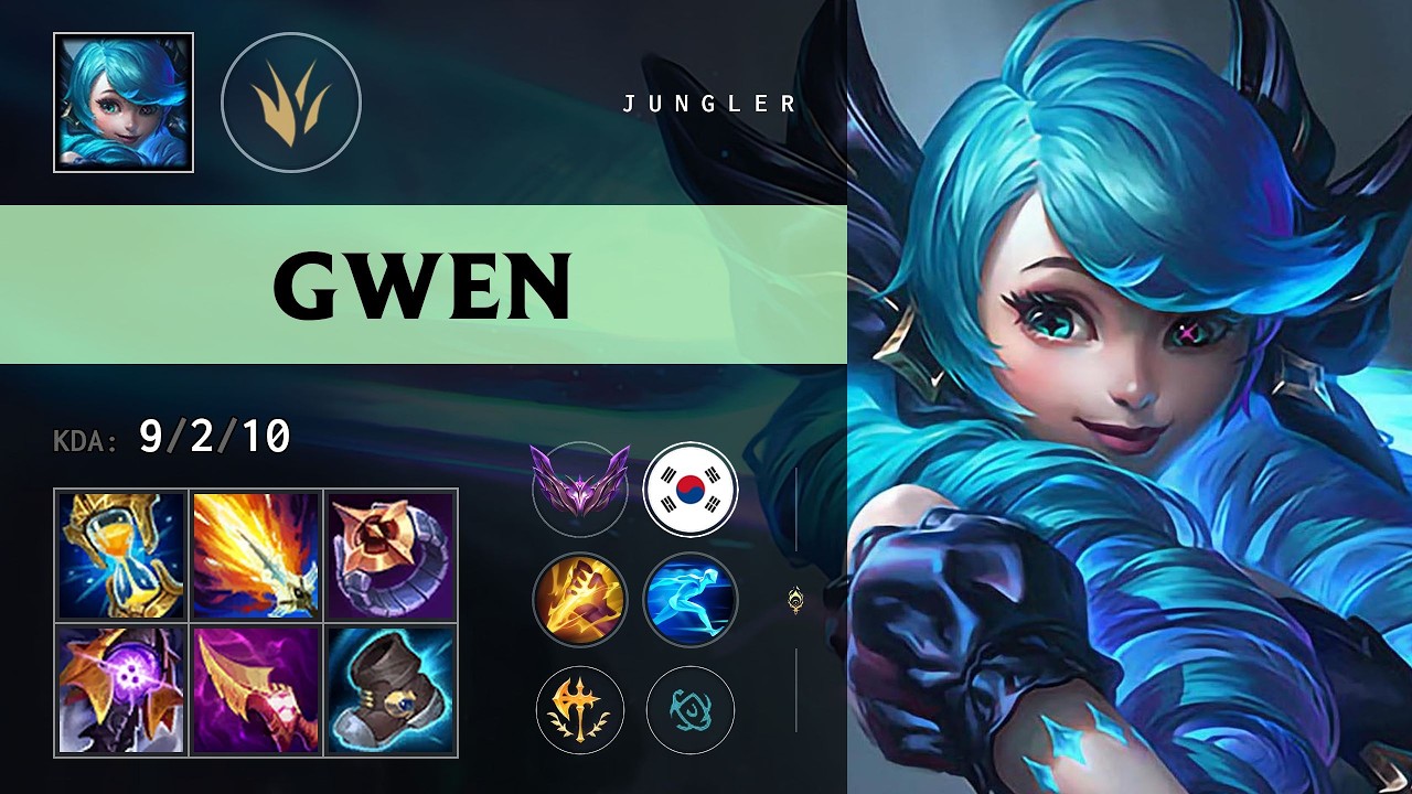 Gwen Jungle vs Pantheon - KR Master Patch 26.12