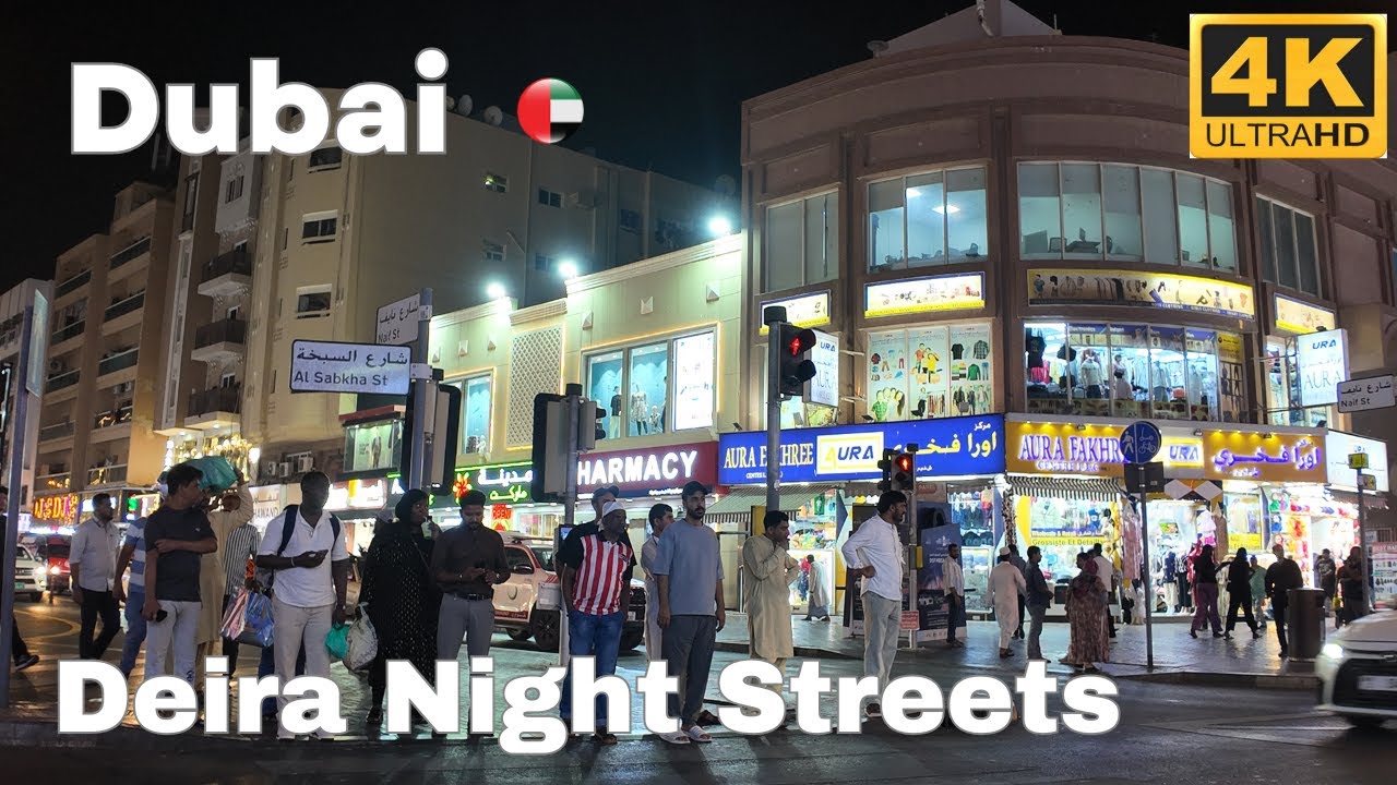 🇦🇪 Deira Dubai [4K] Streets Walking Tour  | Sabkha, Naif Streets & Baniyas Square Walk | Old Dubai.