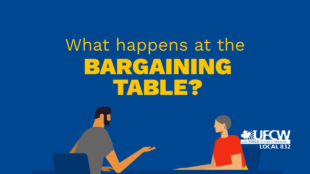 What happens at the bargaining table?