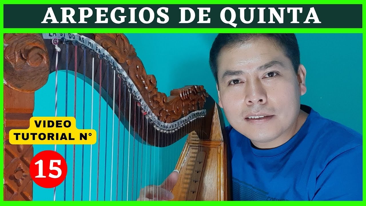 Arpegios  de quinta - Clases de arpa - Video tutorial.