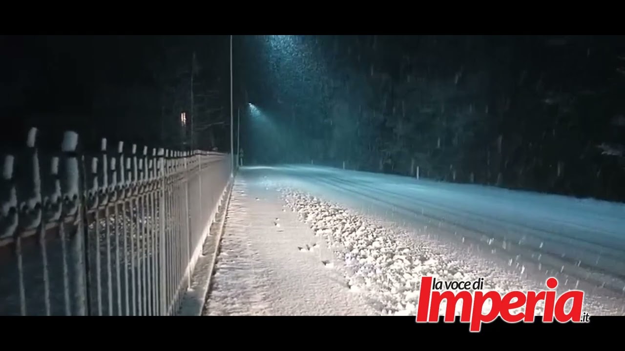 Abbondante nevicata sul Colle di Nava