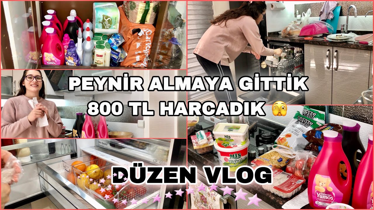 MARKET ALIŞVERİŞİ 🛒🛍️| ASMR DOLAP DÜZENLEME 🎉| DÜZEN VLOG - TEMİZLİK VLOG 💎
