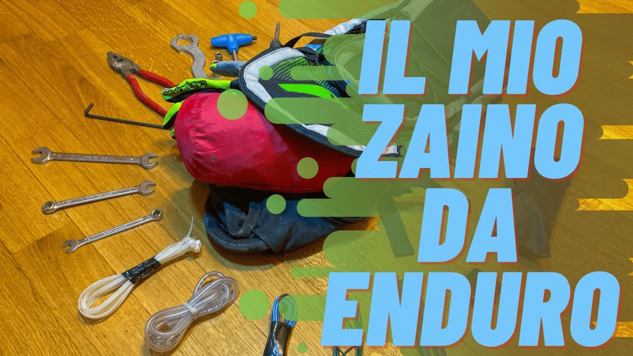 IL MIO ZAINO DA ENDURO, cosa porto sempre con me quando esco in moto