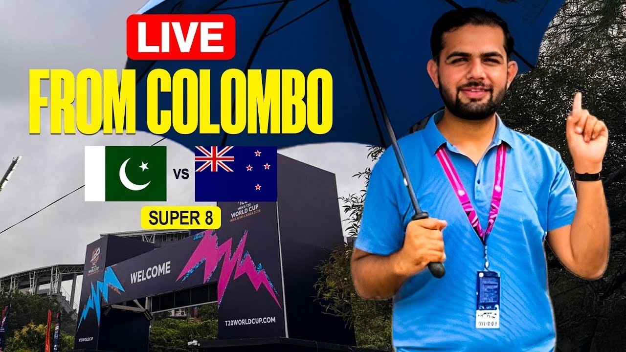 LIVE - Pak vs NZ Super 8 | Heavy Rain in Colombo | Weather Update | T20 World Cup