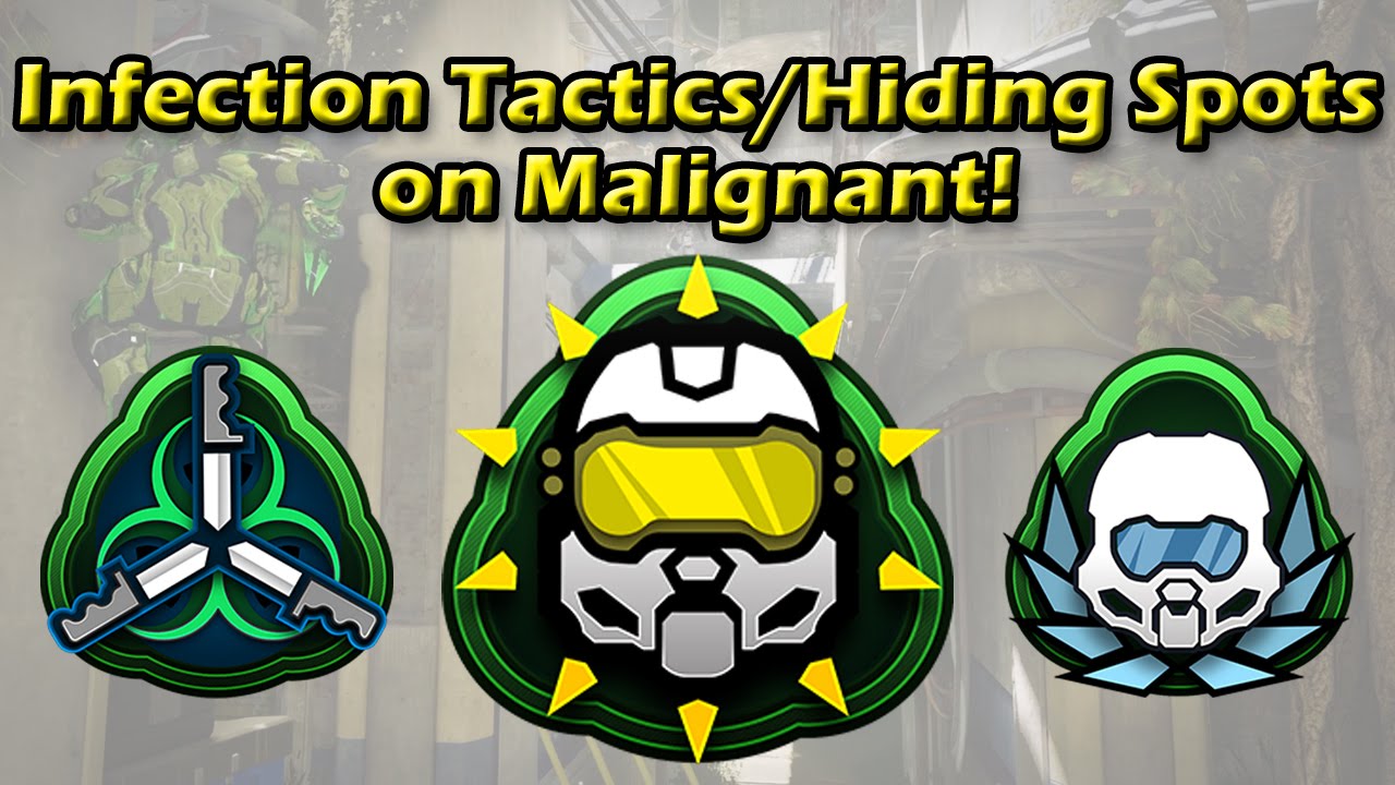 Halo 5 - Infection Tactics/Hiding Spots on Malignant | Part 1!