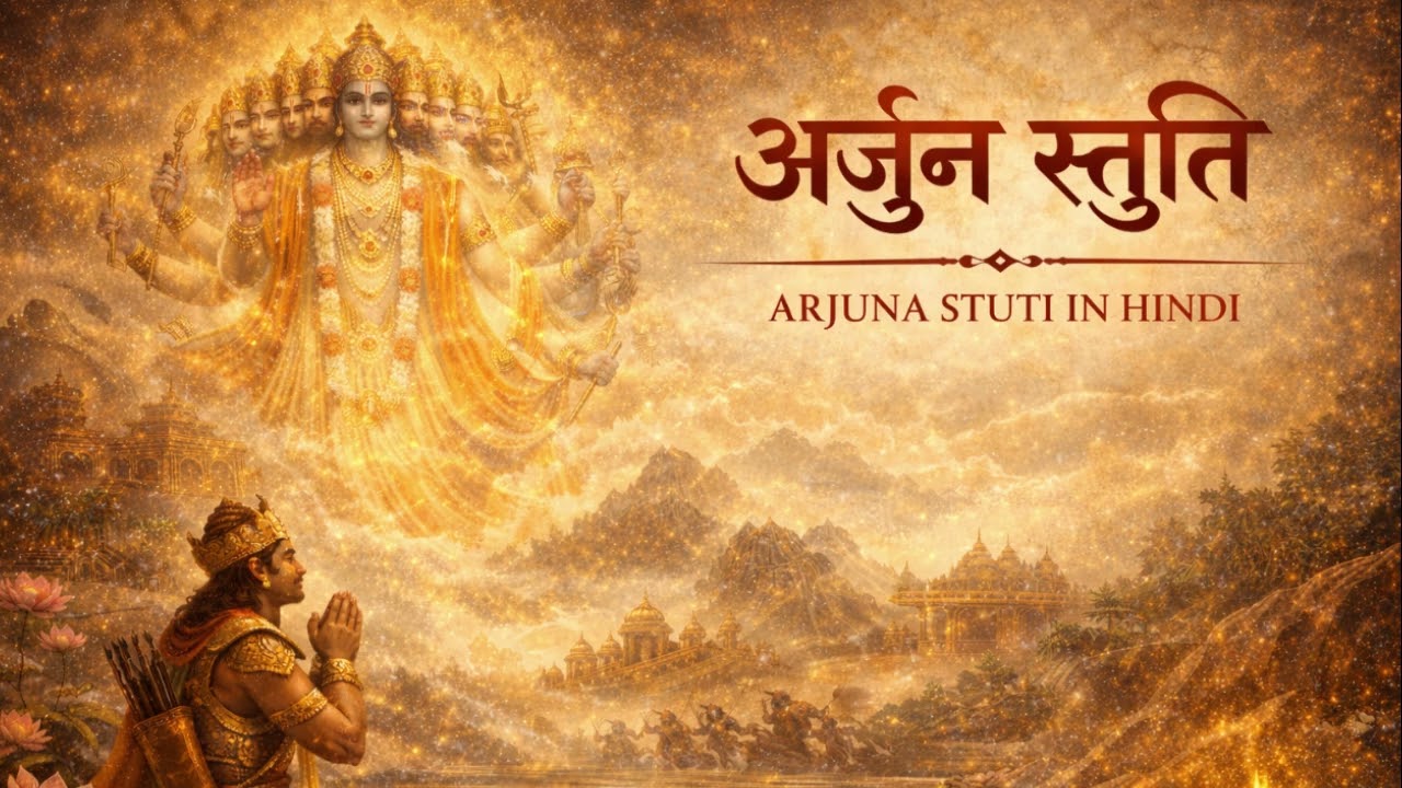 Arjuna Stuti in Hindi 🙏 | Vishwaroop Darshan Prayer | Bhagavad Gita Chapter 11 Devotional Chant