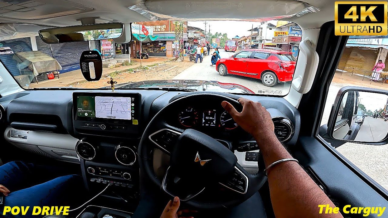 2024 Mahindra Thar Roxx MX5 4X2  AT POV Drive | 2.2L MHawk Diesel | ASMR | The Carguy  | 4K | #111 |