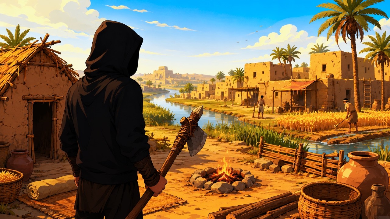 Day ONE In This NEW Bronze Age Indie Survival &mdash; Lugal [01]