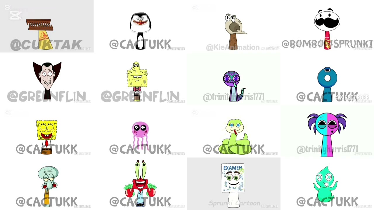 Sprunki oc superparison 4