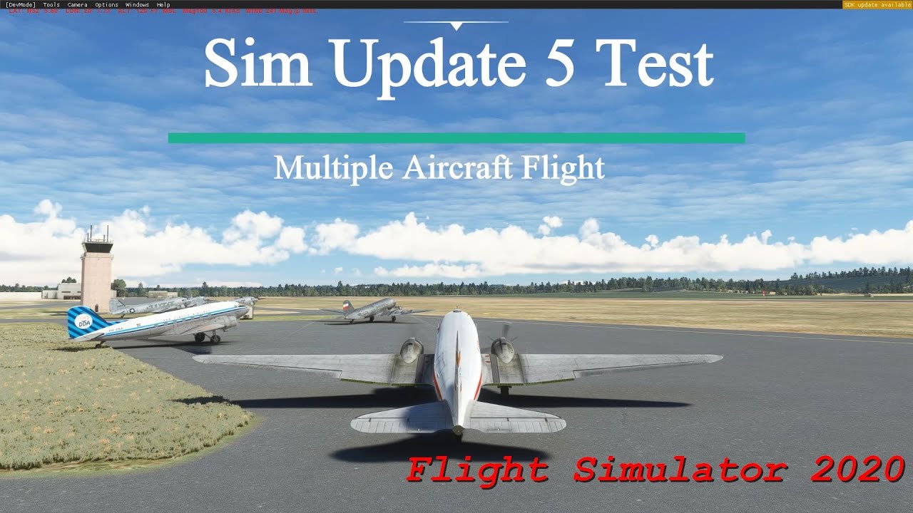 Microsoft Flight Simulator 2020 Sim Update 5 Flight Test  with Multiple Aircraft - No CTD