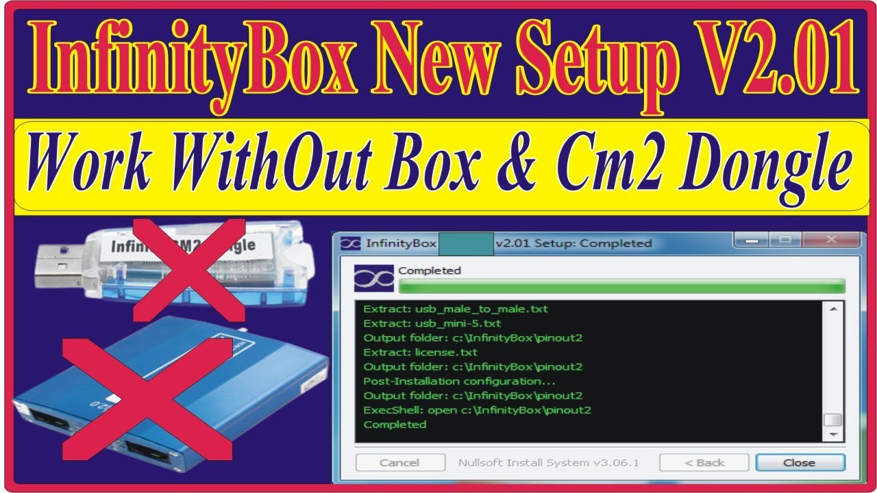 InfinityBox New Setup V2.01 Work WithOut Box & Cm2 Dongle Free