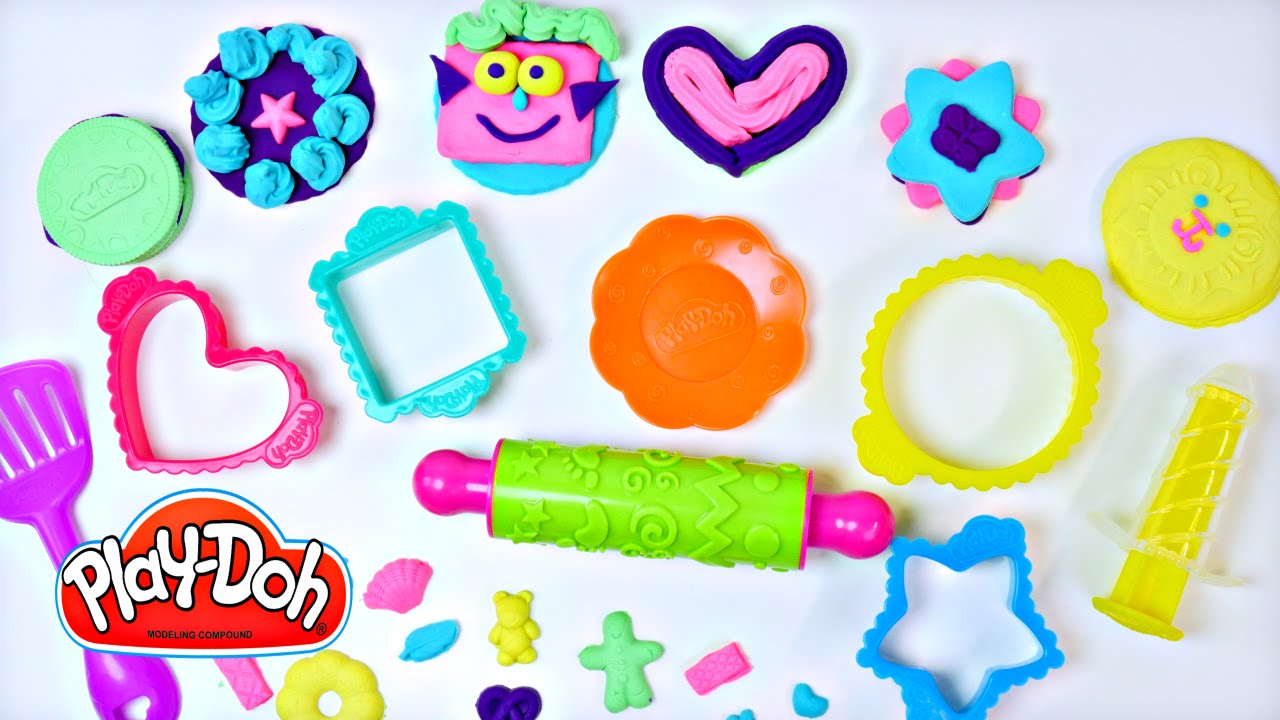 NEW Play Doh Cute Cookie Tray Creations Playset Playdough Deserts, Icing, Gummy Bear, Ice Cream Cake