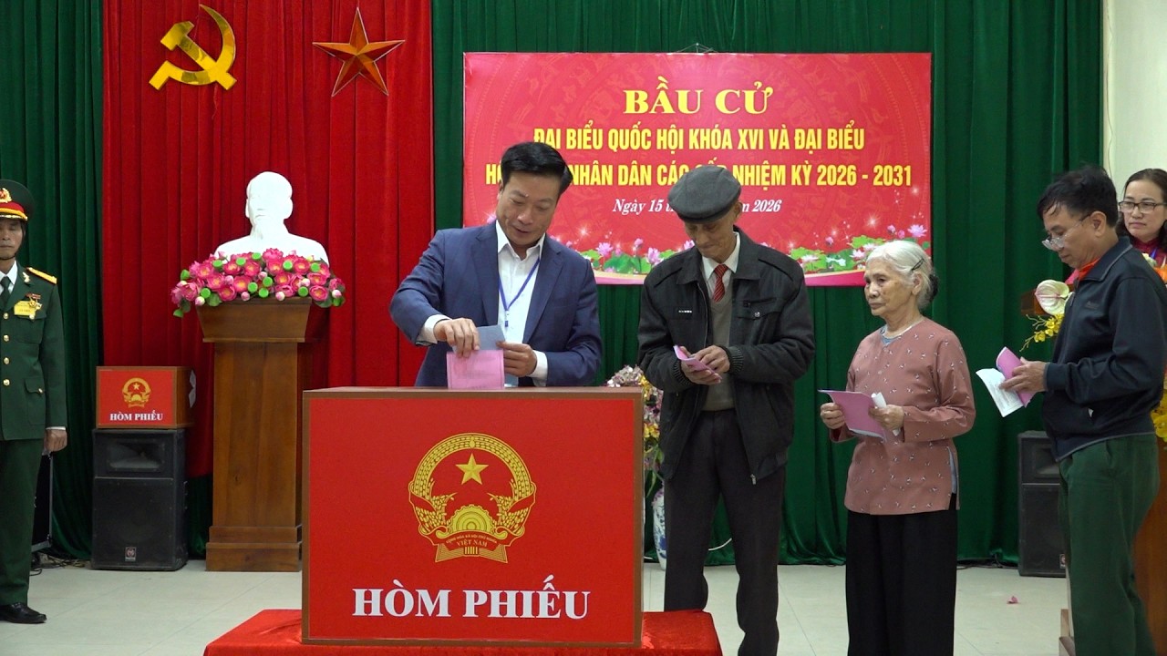 PHƯỜNG SÔNG CÔNG KHAI MẠC NGÀY BẦU CỬ, CỬ TRI TÍCH CỰC THAM GIA BỎ PHIẾU