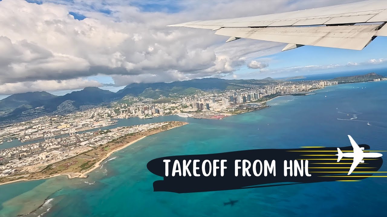 ✈️ Takeoff from Honolulu Airport | United Boeing 767