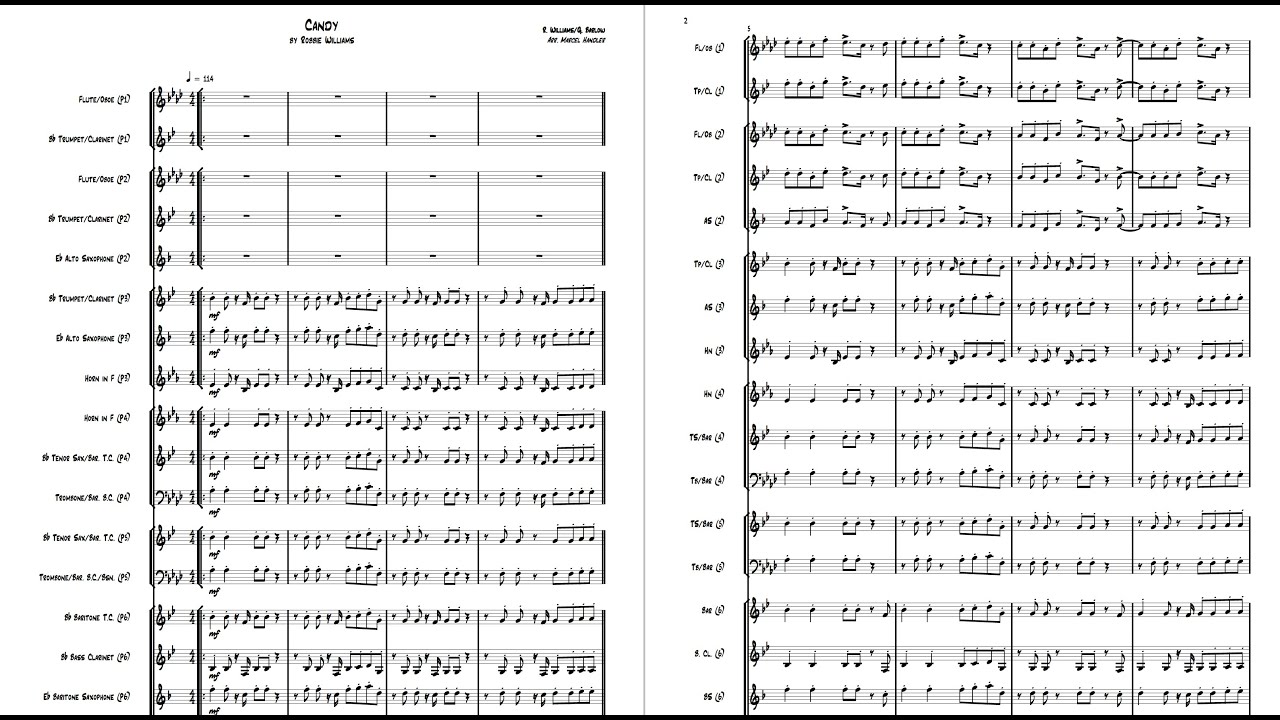 Robbie Williams - Candy for Flex-Band (Brass and Woodwind)