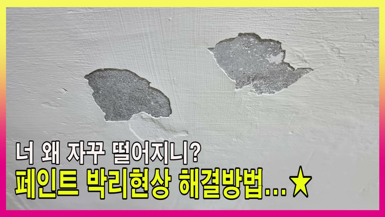 🎨페인트 박리현상 해결방법ㅣ베란다 페인트 보수ㅣ페인트 갈라짐 떨어짐ㅣ바인더(프라이머) 작업ㅣ베란다 페인트 밑작업