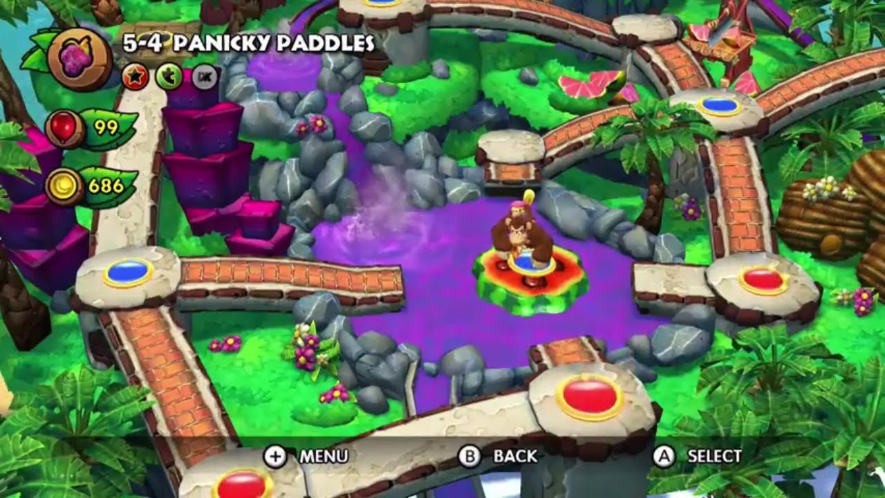 Donkey Kong Country: Tropical Freeze | 5-4 Panicky Paddles