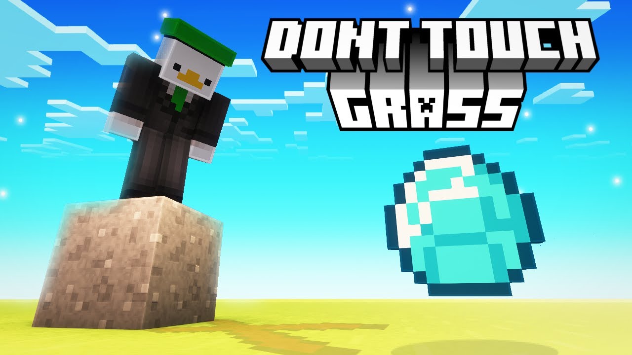 I Played Minecraft WITHOUT Touching Grass