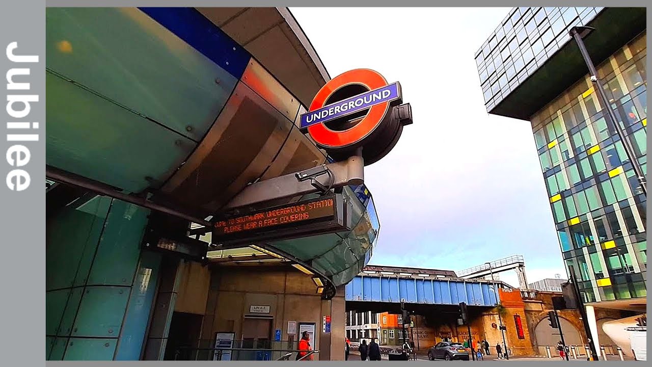 Отправляйтесь с фантастически оформленной станции SOUTHWARK на линии Jubilee в лондонском метро