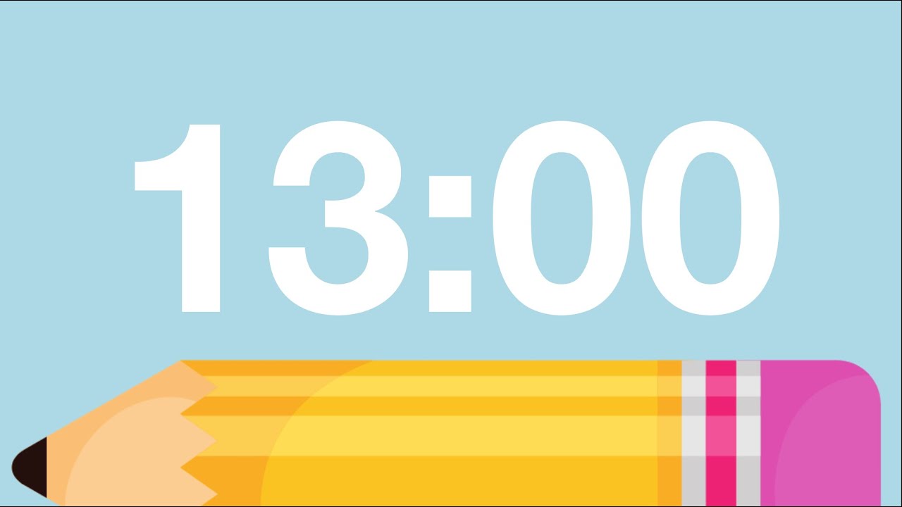 13 Minute Cute Back to School Timer (Chimes Alarm at End)