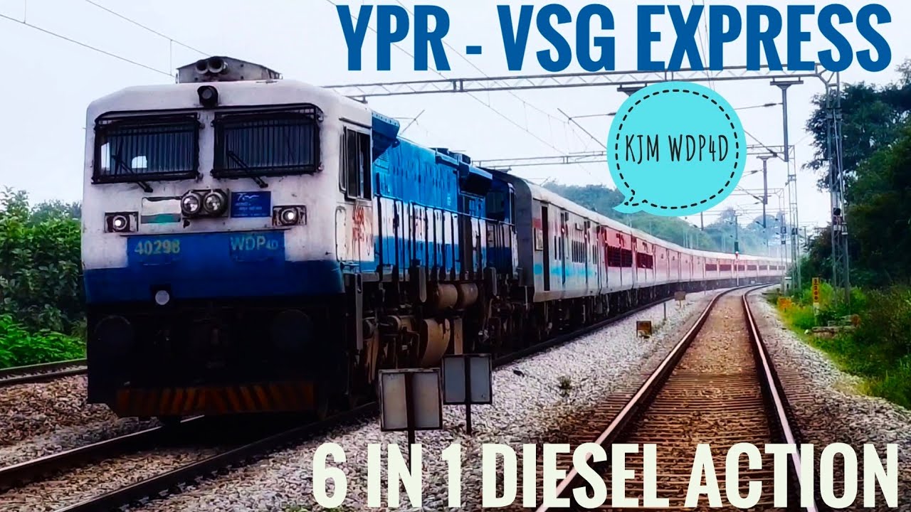 YPR- VSG EXPRESS || 6 IN 1 DIESEL ACTION || SWR || 110 KMPH DIESEL ACTION || INDIAN RAILWAYS || 