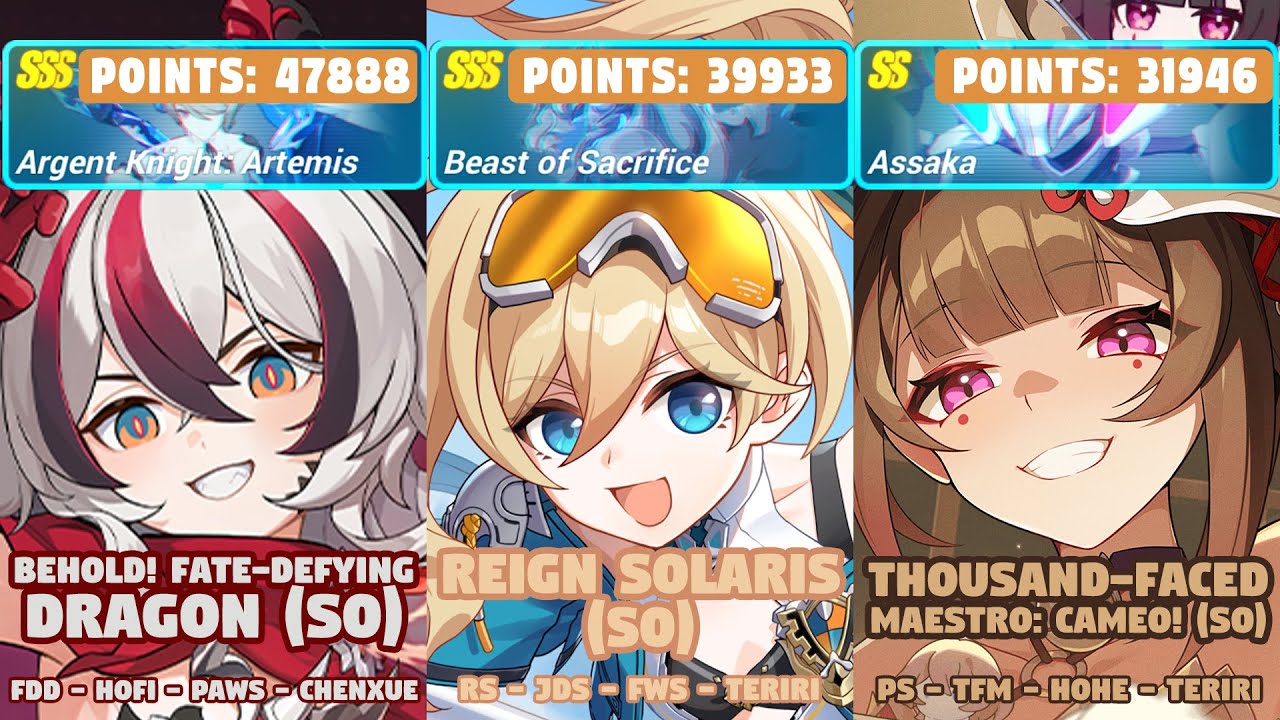 Honkai Impact 3rd: Ex-Memorial Arena | Ver 8.3~4 W8 | SSS AKA, BoS, Assaka | (S0)FDD, RS, TFM