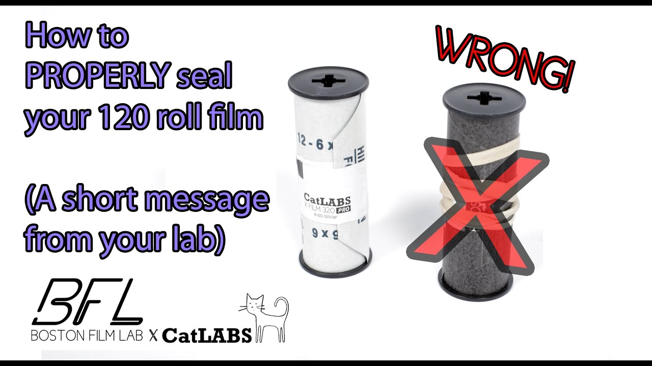 How to seal your 120 roll film in 2 minutes or less.