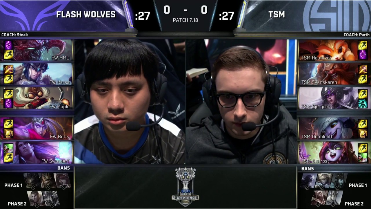 【2017全球總決賽】小組賽 第二天 FW vs TSM
