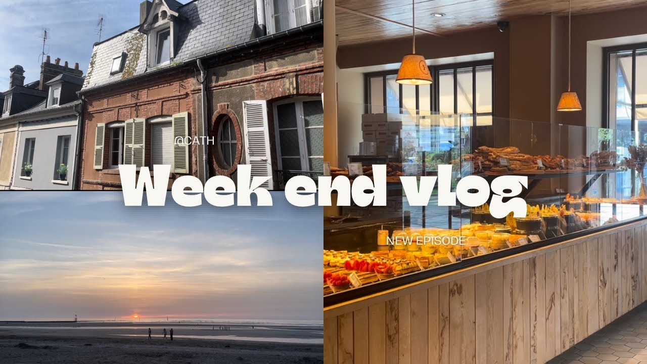 quick weekend vlog | Deauville - Trouville, grwm, train, plage, nourriture…