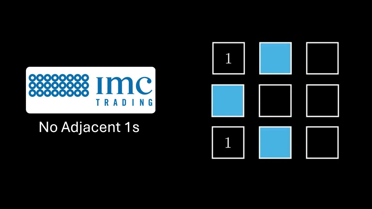 Вопрос с собеседования в IMC Trading | Без соседствующих единиц