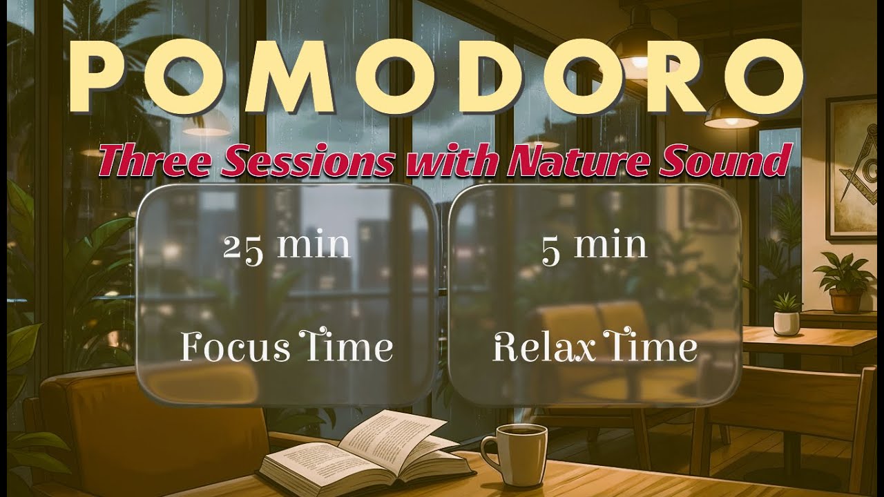 3 Sessions Pomodoro – 25 Min Work + 5 Min Rest
