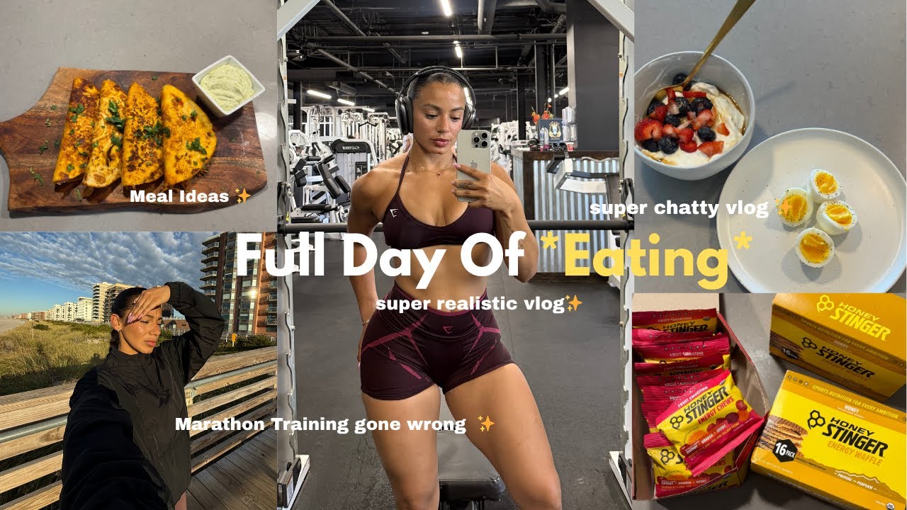 Super Chatty Marathon Training Vlog | What I Eat in a Day + Injury Update