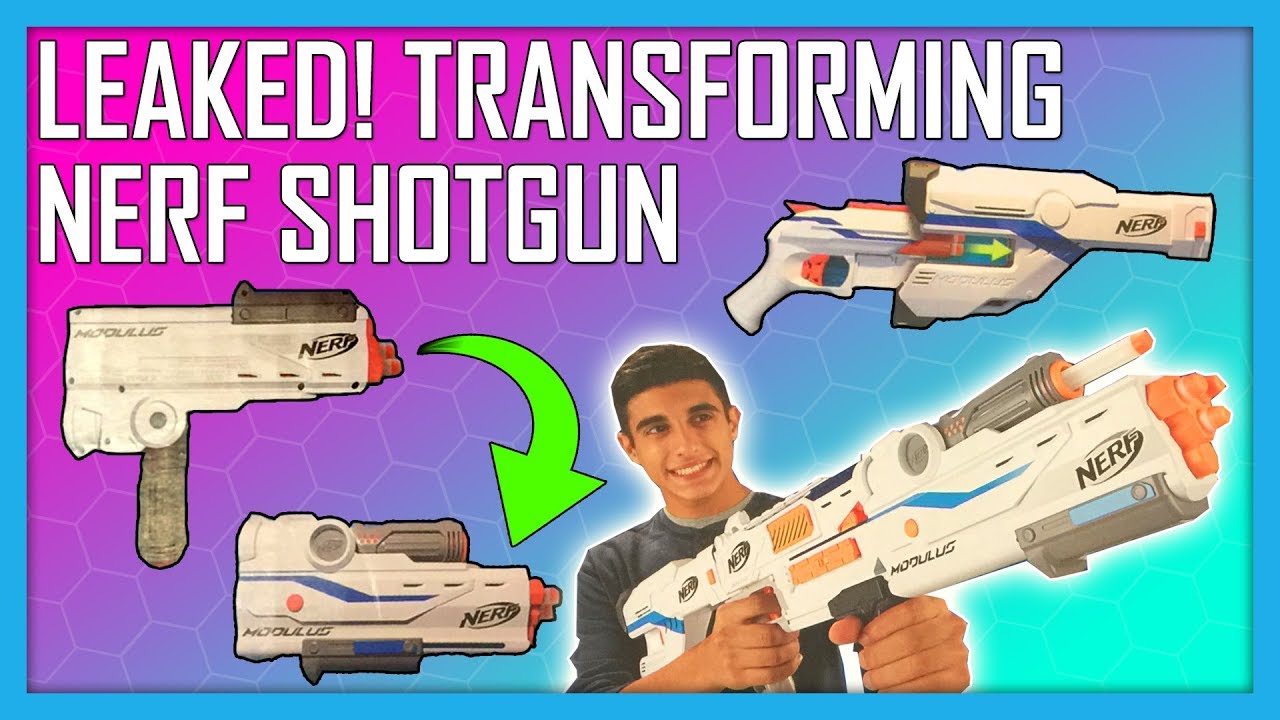 LEAKED 2017 EPIC Nerf Modulus Transforming Shotgun & Attachments! | Nerf News