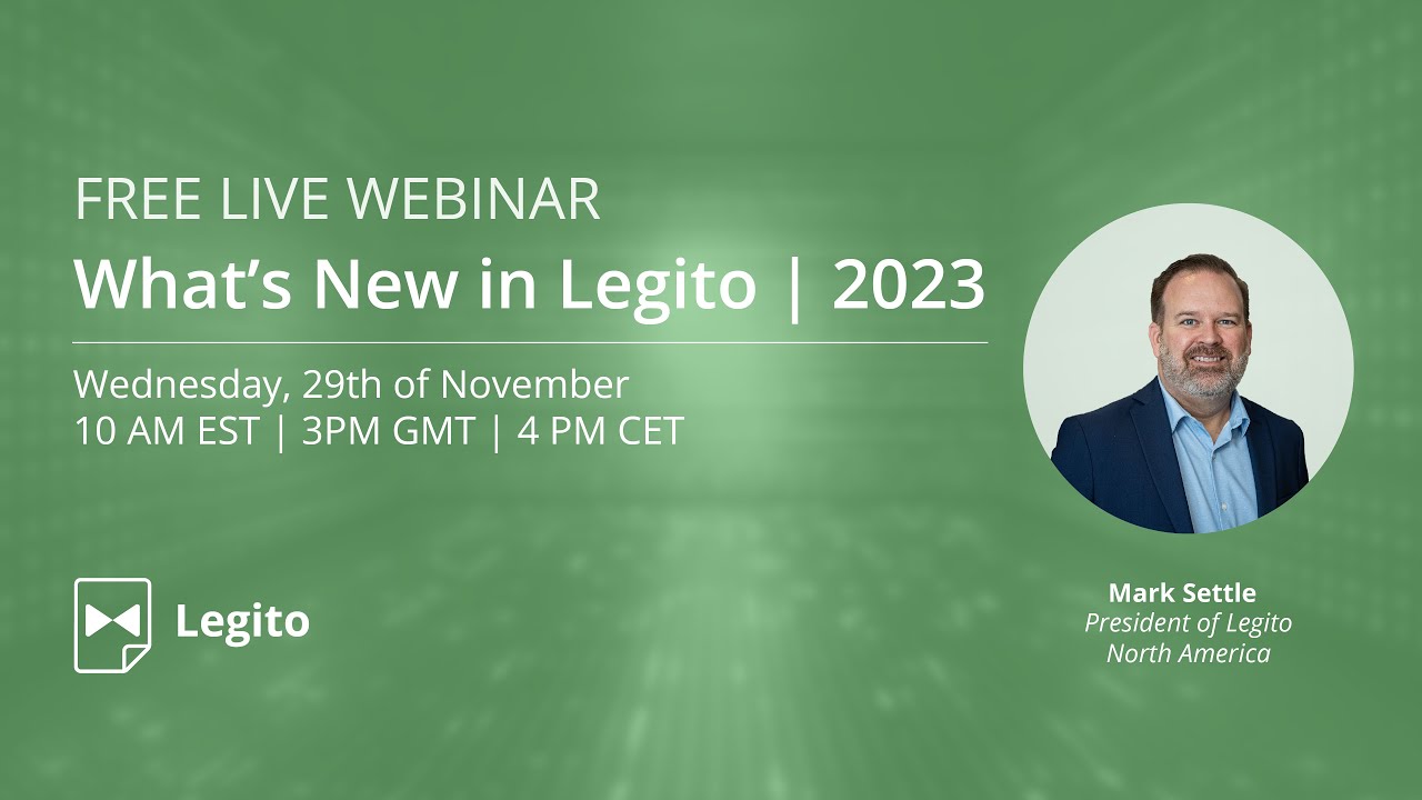 Webinar - What's New in Legito 2023