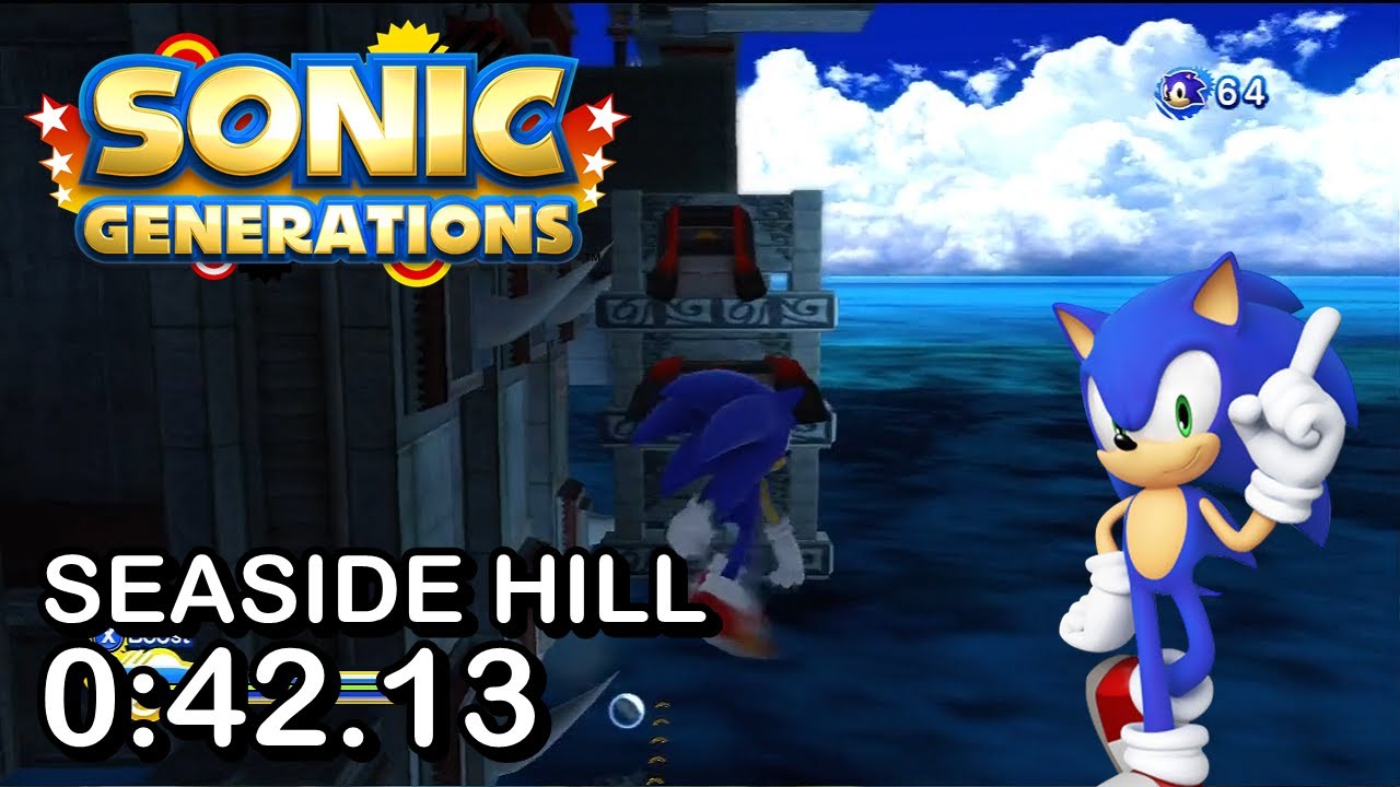 Sonic Generations: Seaside Hill (Modern) Speed Run (w/ skills) - 0:42.13