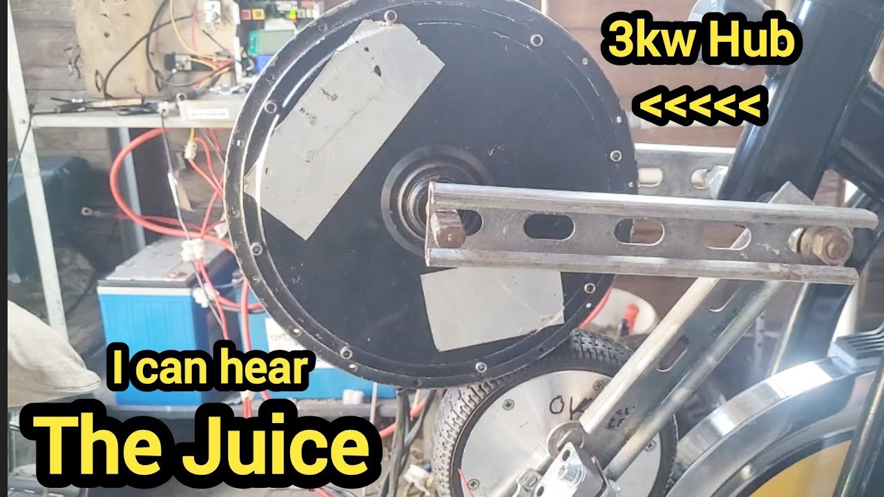 Maybe we can get the 3kw Hub Motor running in the Off Grid Battery Charger Spin Bike