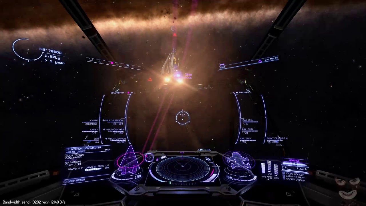 Shieldless Chieftain Vs FDL Zepode 2000000 bounty (Elite Dangerous 3.2)
