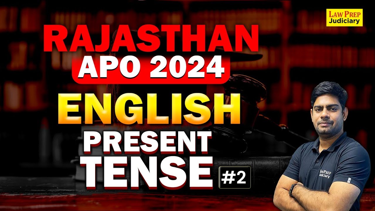 Rajasthan APO Exam 2024 | Present Tense #2 | English for Rajasthan APO Exam 2024 | By Surya Sir