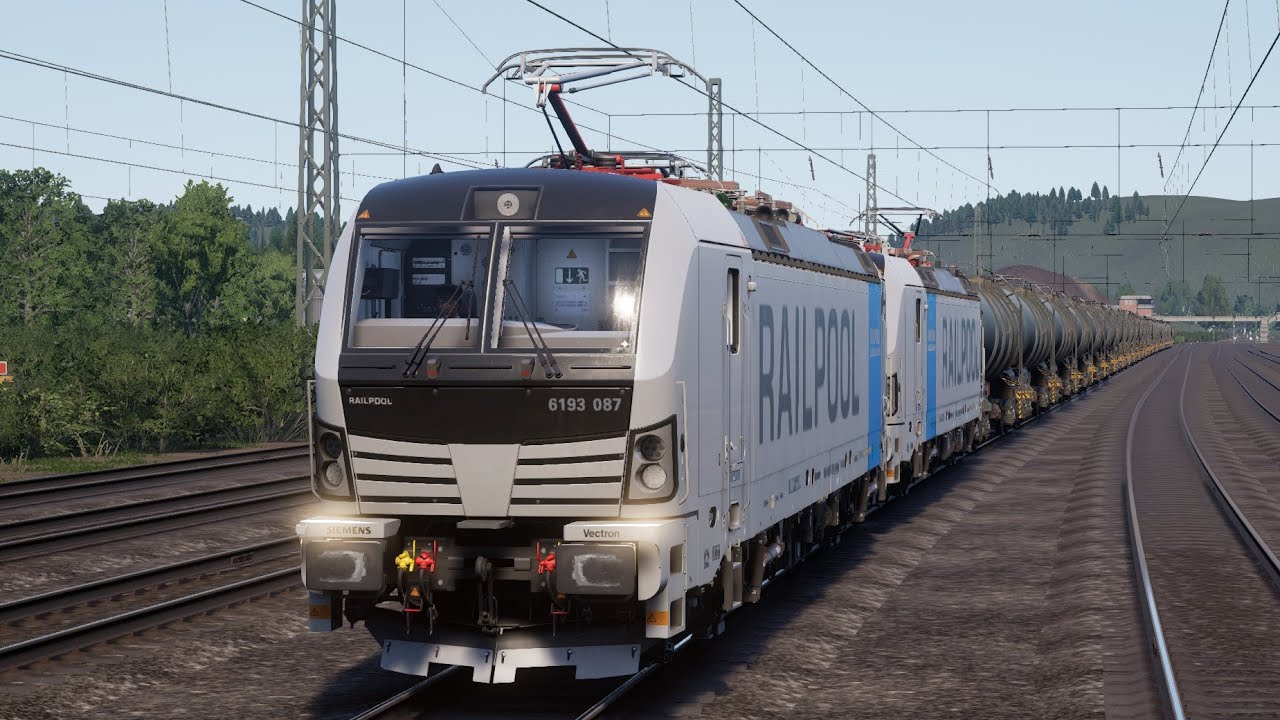 TSW 5 Free Roam: Driving a heavy freight train with two Vectrons