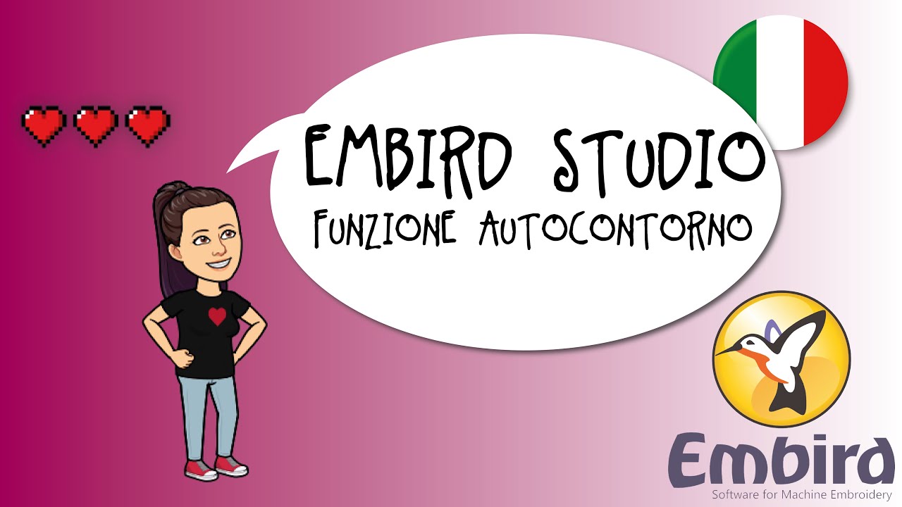 Embird in italiano, funzione AUTOCONTORNO