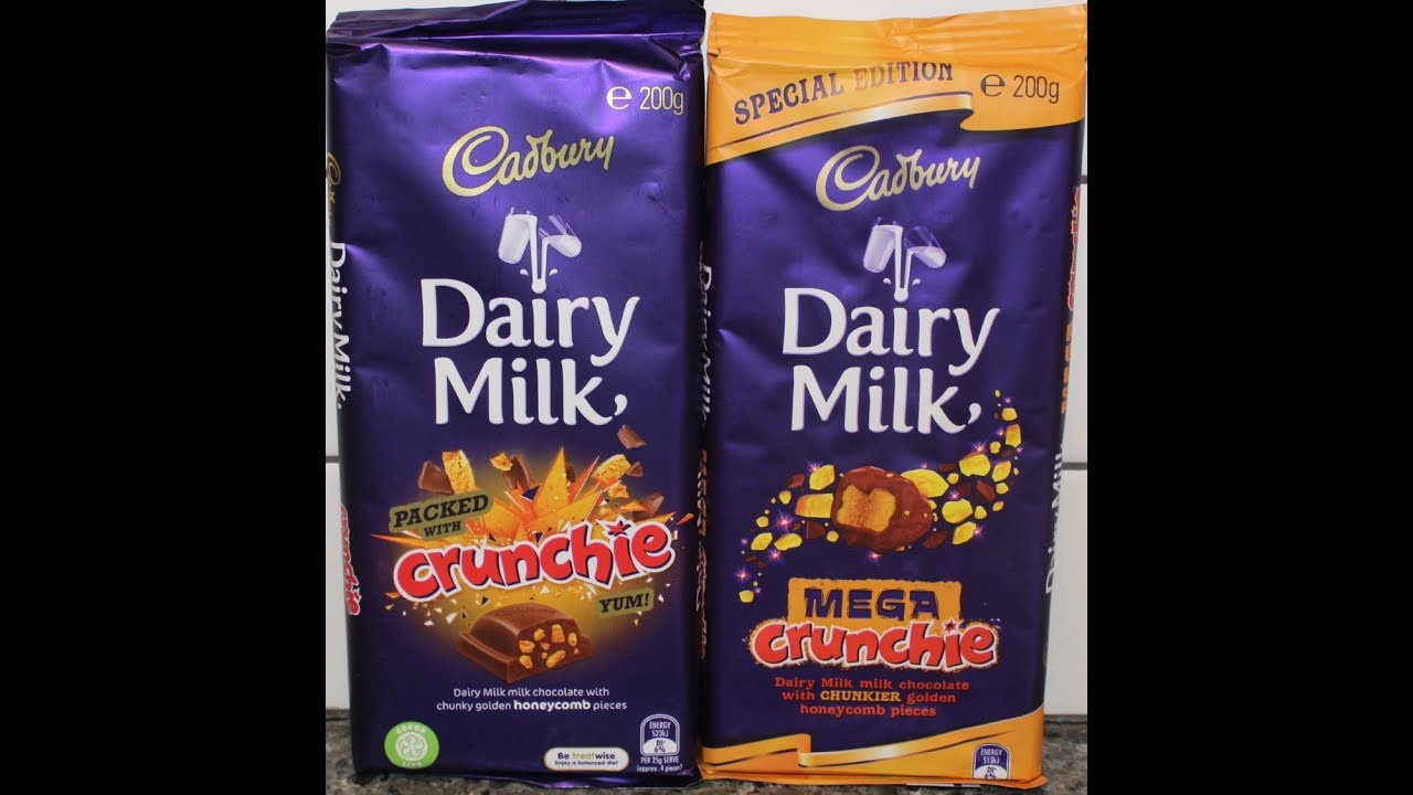 Cadbury Dairy Milk: Packed with Crunchie and Mega Crunchie Candy Bar Review