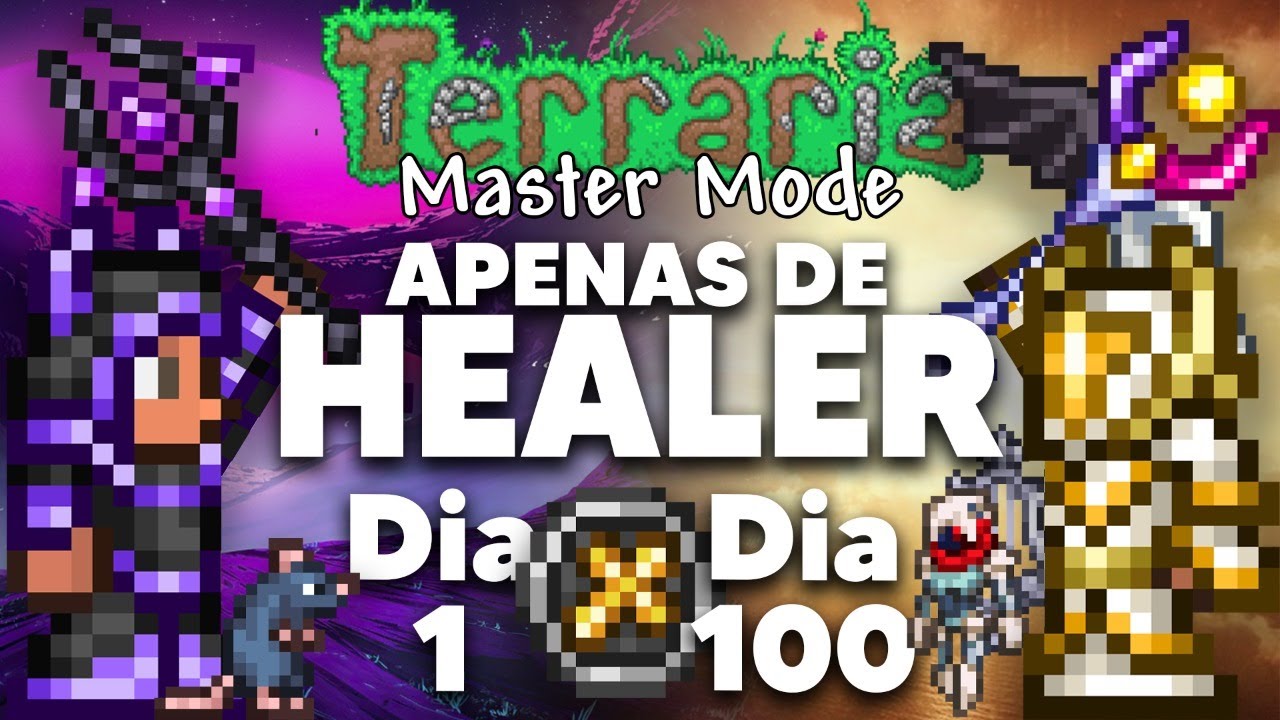 PASSEI 100 DIAS NO TERRARIA APENAS DE HEALER (THORIUM) - O FILME
