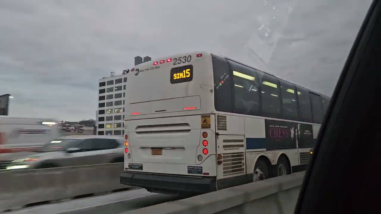 2014-2016 MCI Prevost X3-45 Bus #2530 on The Staten Island Bound SIM15 Express Bus To Eltingville