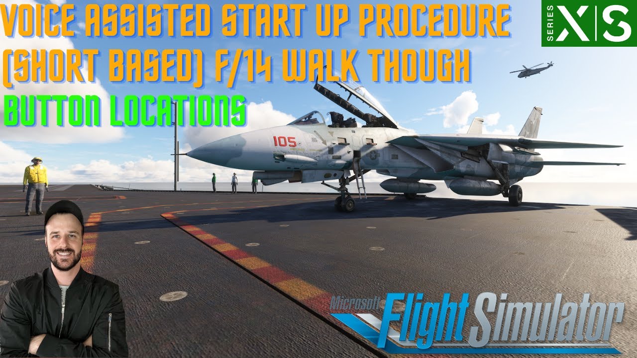 F-14 Tomcat Voice-Assisted Startup Walkthrough (Short Based) | Indiafoxtecho & Heatblur Simulation
