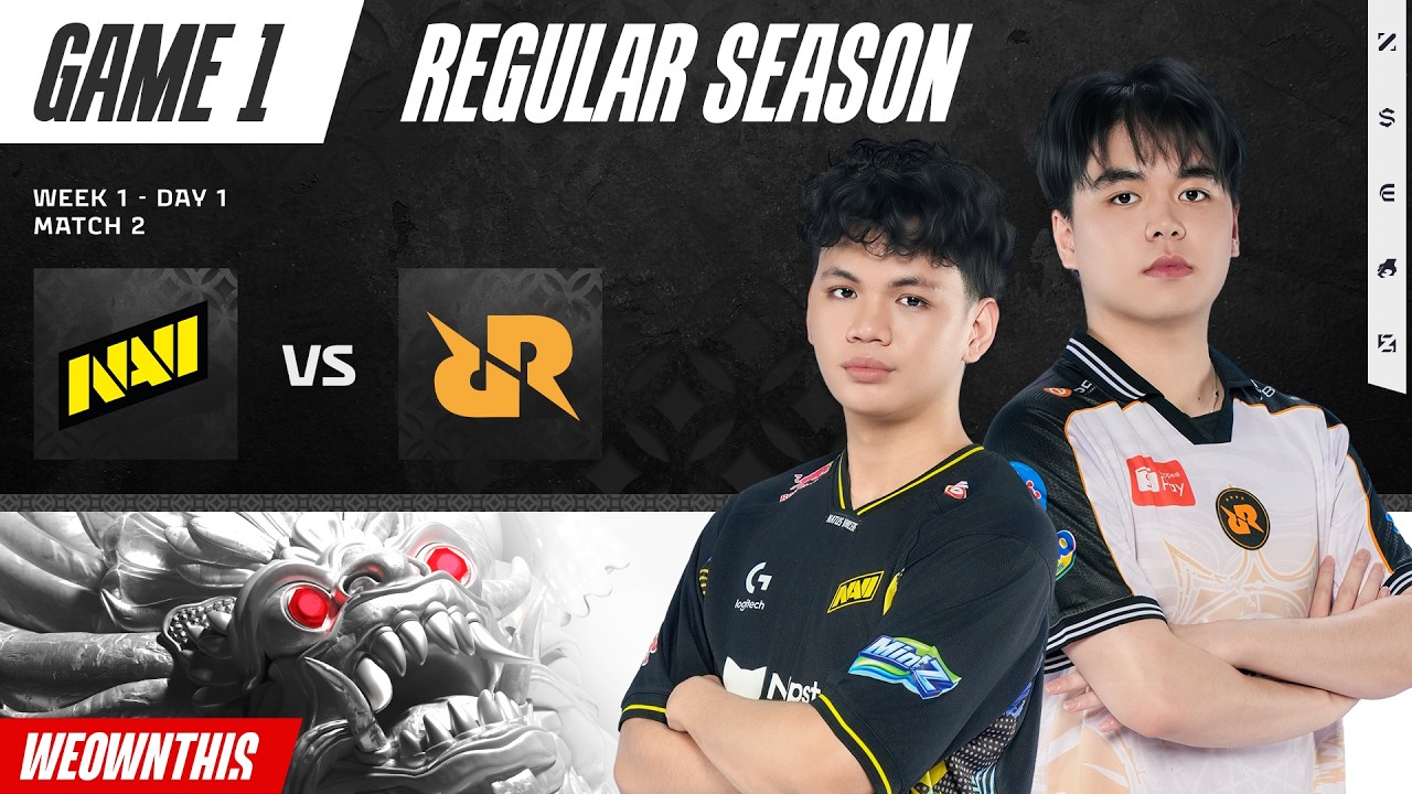 NAVI vs RRQ | Regular Season Week 1 Day 1 | Game 1 | #MPLIDS17